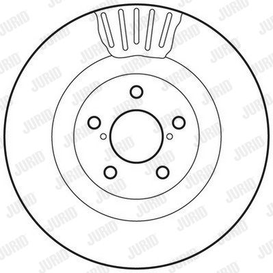 JURID Bremžu diski 562677JC