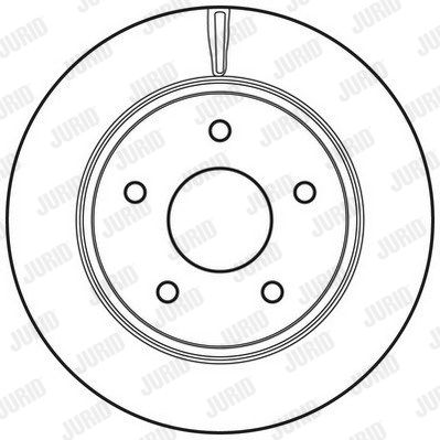 JURID Тормозной диск 562707JC