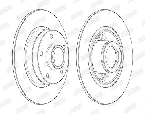 JURID Тормозной диск 562731J