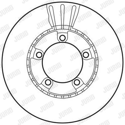 JURID Тормозной диск 562747JC