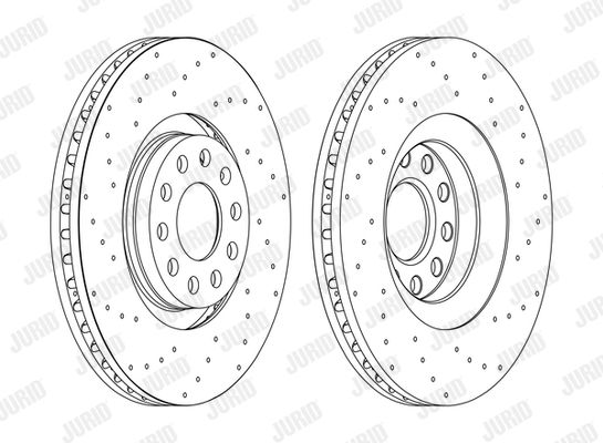 JURID Bremžu diski 562750JC-1