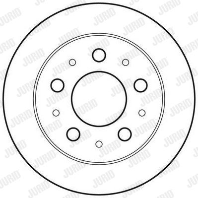 JURID Тормозной диск 562753JC