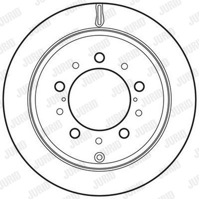 JURID Bremžu diski 562761JC