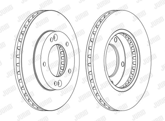 JURID Тормозной диск 562772JC-1