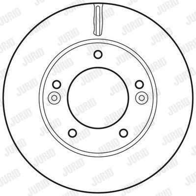 JURID Тормозной диск 562772JC