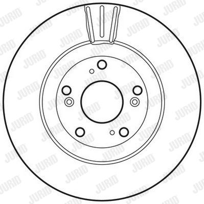 JURID Тормозной диск 562807JC