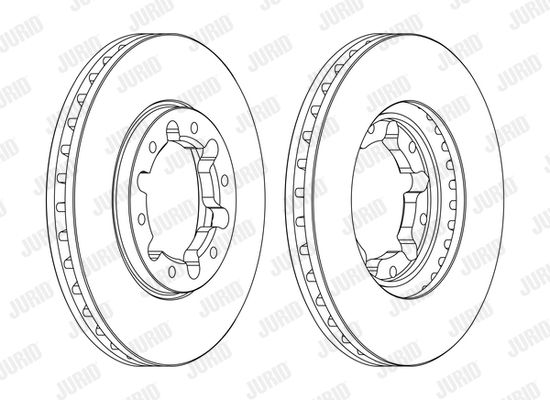 JURID Тормозной диск 562809JC-1