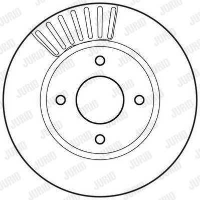JURID Тормозной диск 562811JC