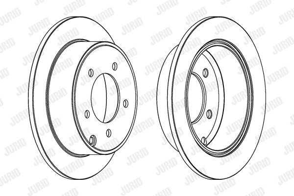 JURID Тормозной диск 562857JC