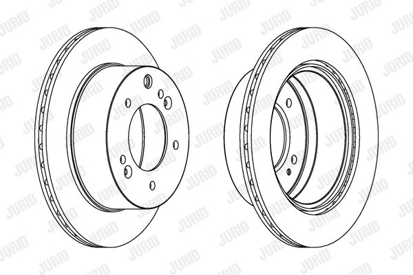 JURID Тормозной диск 562895JC-1