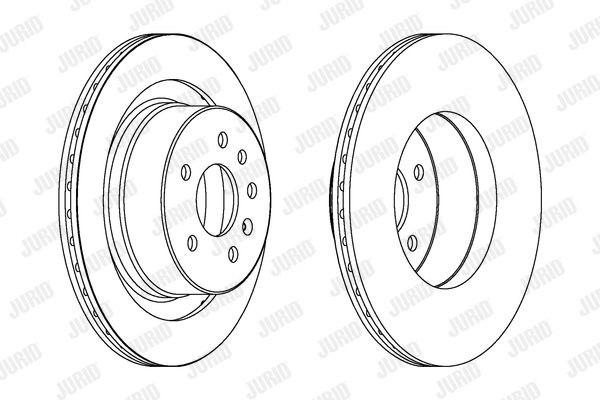 JURID Bremžu diski 562909JC
