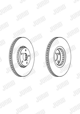 JURID Тормозной диск 562949JC-1