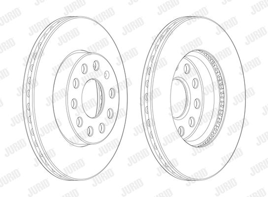 JURID Тормозной диск 562990JC-1