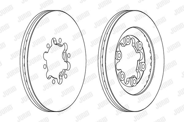 JURID Тормозной диск 563060JC