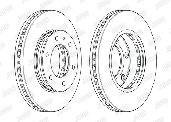 JURID Bremžu diski 563116JC-1