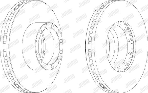 JURID Bremžu diski 567802J