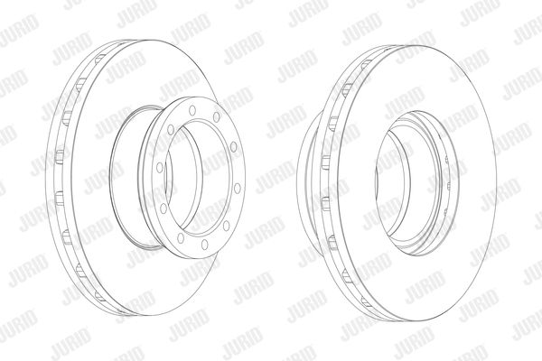 JURID Тормозной диск 567812J