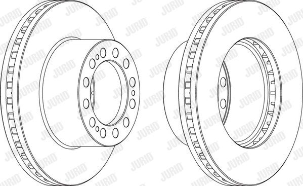 JURID Тормозной диск 569109J