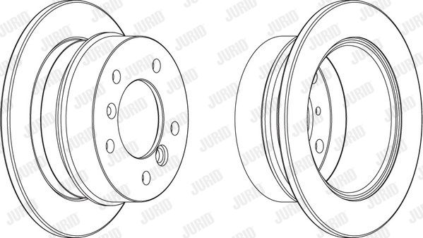 JURID Тормозной диск 569120J