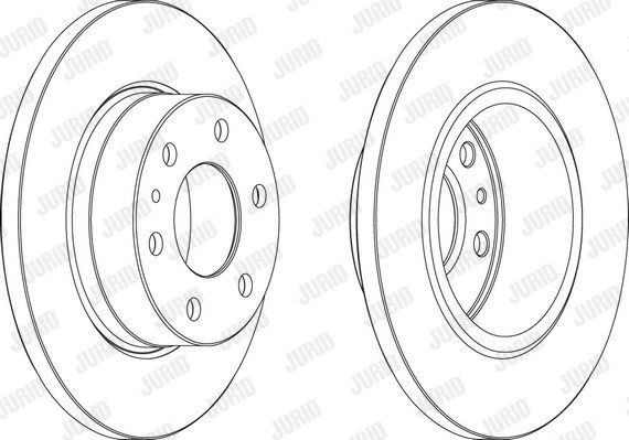 JURID Тормозной диск 569162J
