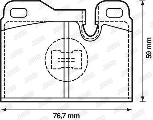 JURID Комплект тормозных колодок, дисковый тормоз 571354J