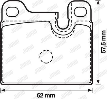 JURID Комплект тормозных колодок, дисковый тормоз 571488J