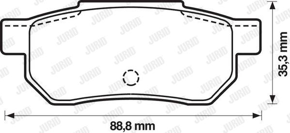 JURID Комплект тормозных колодок, дисковый тормоз 572135J