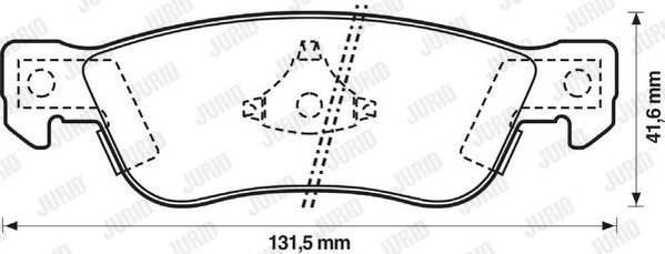 JURID Комплект тормозных колодок, дисковый тормоз 572322J