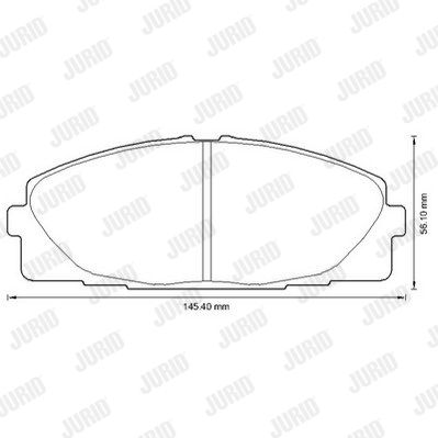 JURID Комплект тормозных колодок, дисковый тормоз 572650J