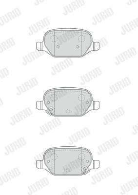 JURID Комплект тормозных колодок, дисковый тормоз 573427J