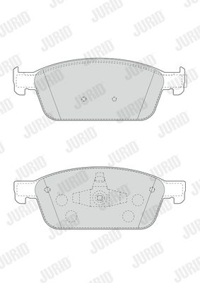 JURID Комплект тормозных колодок, дисковый тормоз 573460J