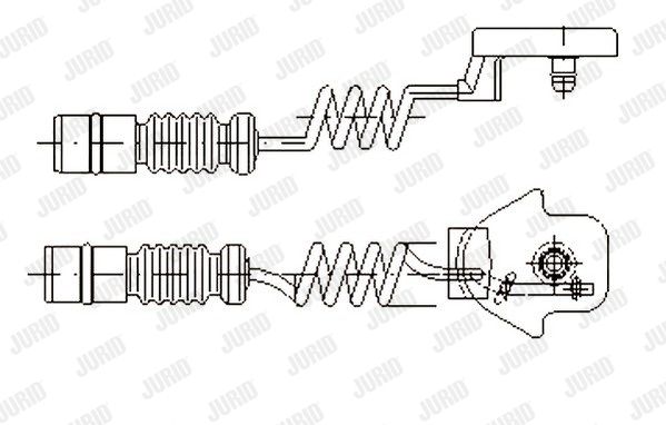 JURID Сигнализатор, износ тормозных колодок 581305