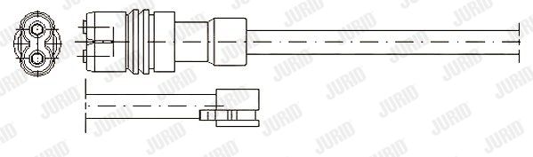 JURID Сигнализатор, износ тормозных колодок 581318