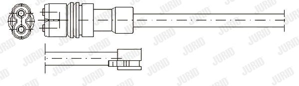 JURID Сигнализатор, износ тормозных колодок 581319