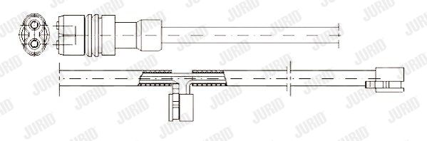 JURID Сигнализатор, износ тормозных колодок 581323
