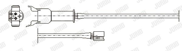 JURID Сигнализатор, износ тормозных колодок 581328