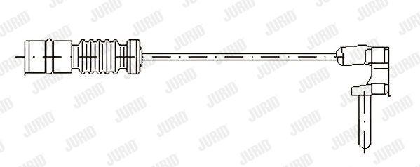 JURID Сигнализатор, износ тормозных колодок 581333