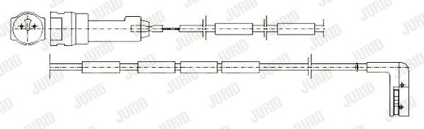JURID Сигнализатор, износ тормозных колодок 581337