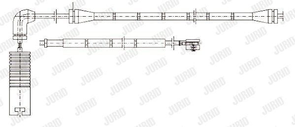 JURID Сигнализатор, износ тормозных колодок 581357