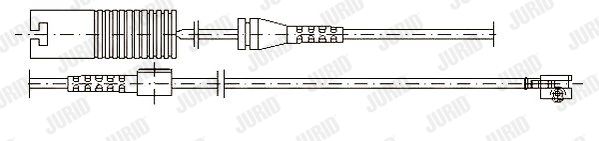 JURID Сигнализатор, износ тормозных колодок 581366
