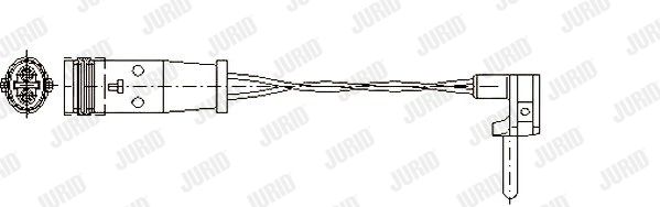 JURID Сигнализатор, износ тормозных колодок 581379