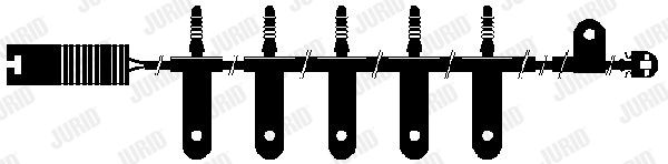 JURID Сигнализатор, износ тормозных колодок 581403