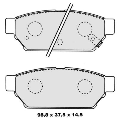 K27 Bremžu uzliku kompl., Disku bremzes 481-2020127