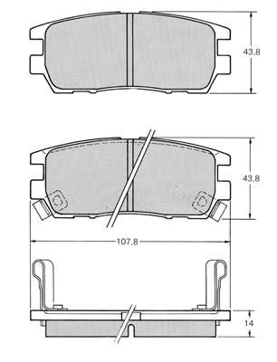 K27 Комплект тормозных колодок, дисковый тормоз 481-2020227