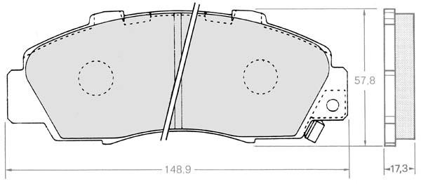 K27 Комплект тормозных колодок, дисковый тормоз 481-2051527