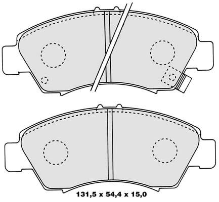 K27 Комплект тормозных колодок, дисковый тормоз 481-2051827