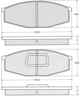 K27 Комплект тормозных колодок, дисковый тормоз 481-2086327