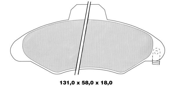 K27 Комплект тормозных колодок, дисковый тормоз 481-2117127