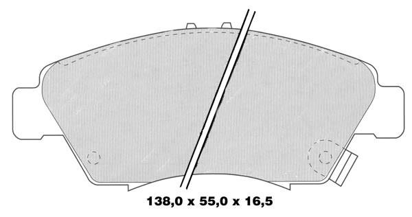 K27 Комплект тормозных колодок, дисковый тормоз 481-2169427