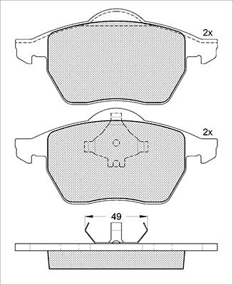 K27 Bremžu uzliku kompl., Disku bremzes 481-2184827